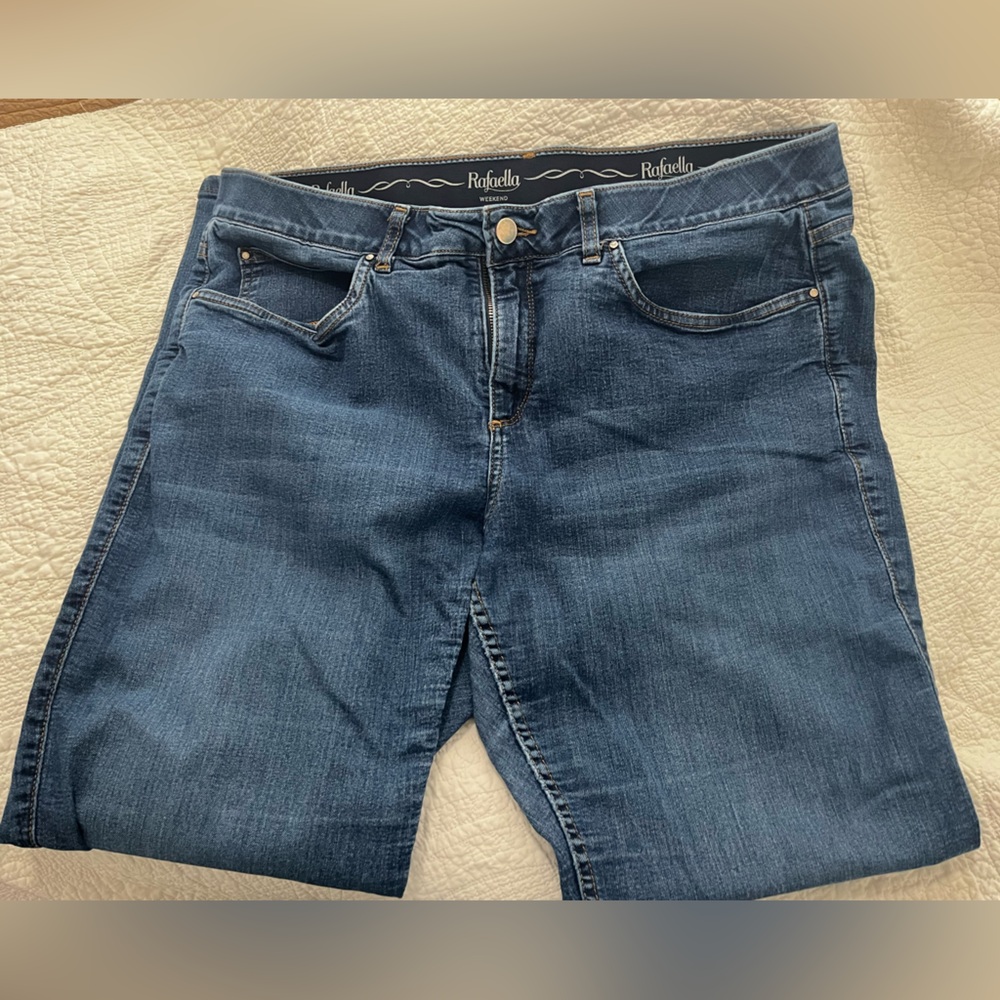 Rafaella Weekend Slimming boot cut blue jeans in Dark Indigo size 18W